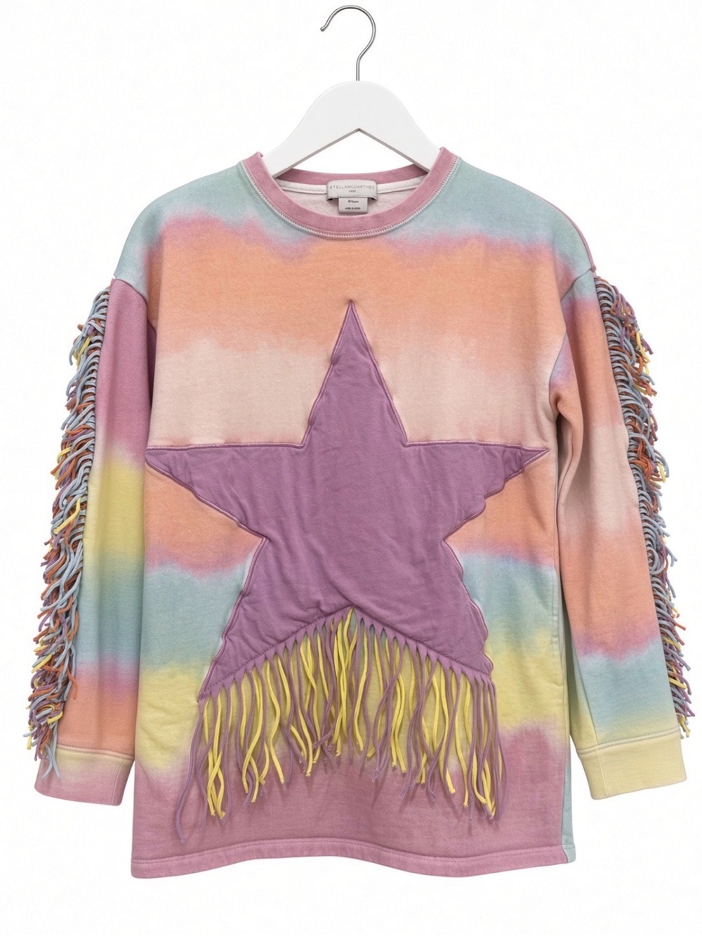 Stella McCartney Kids fringed-detail sweatshirt size 10
